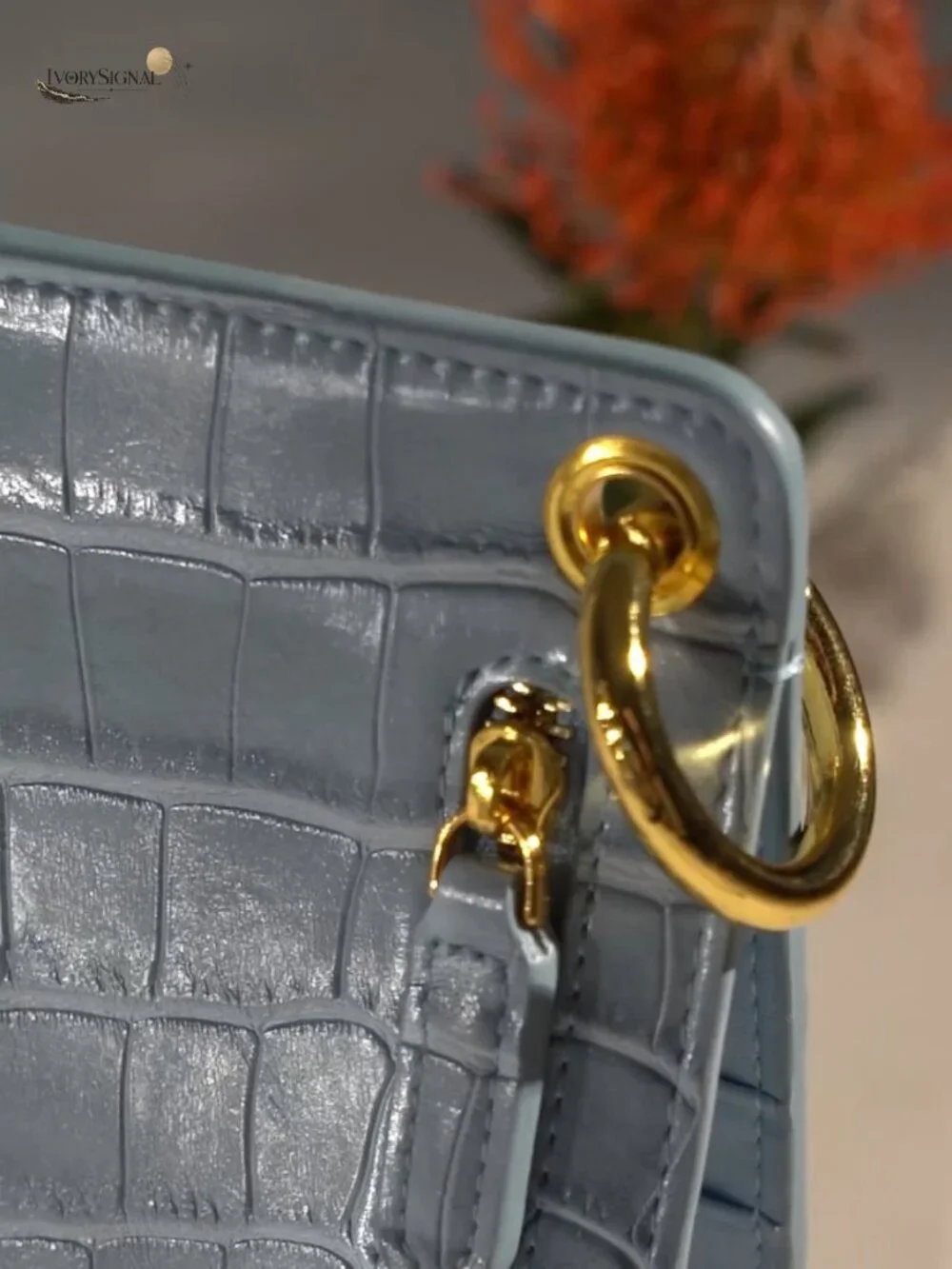 Vegan Leather Crossbody Phone Bag with Gold Hardware, Magnetic Closure,